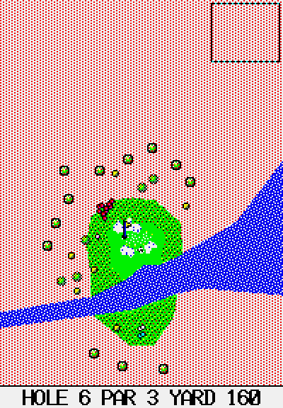 ６番ホールの図