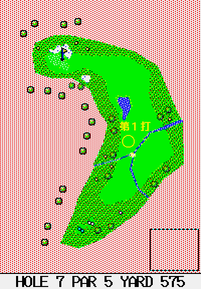 ７番ホールの図