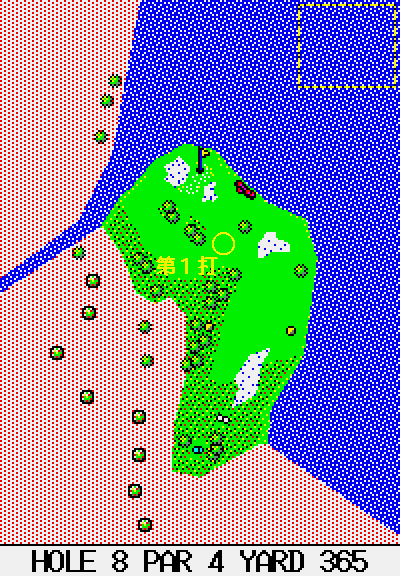 ８番ホールの図