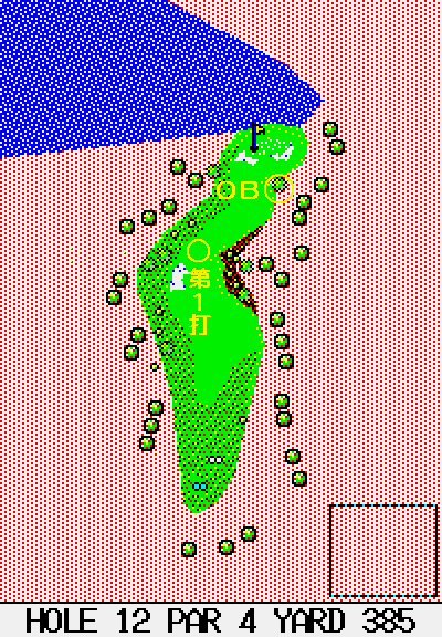 １２番ホールの図