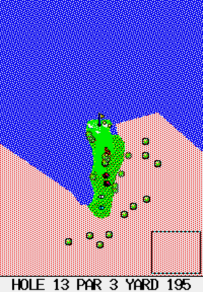 １３番ホールの図