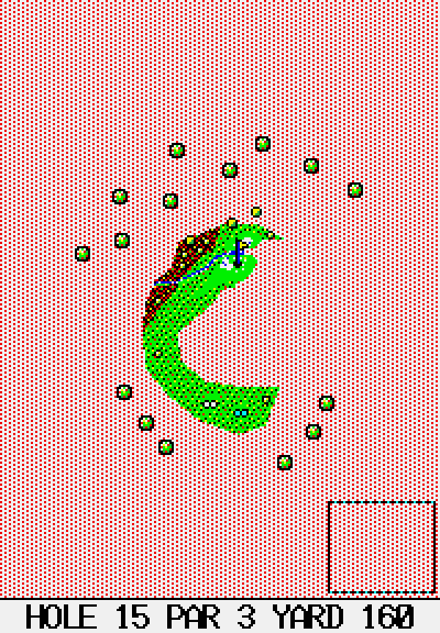 １５番ホールの図